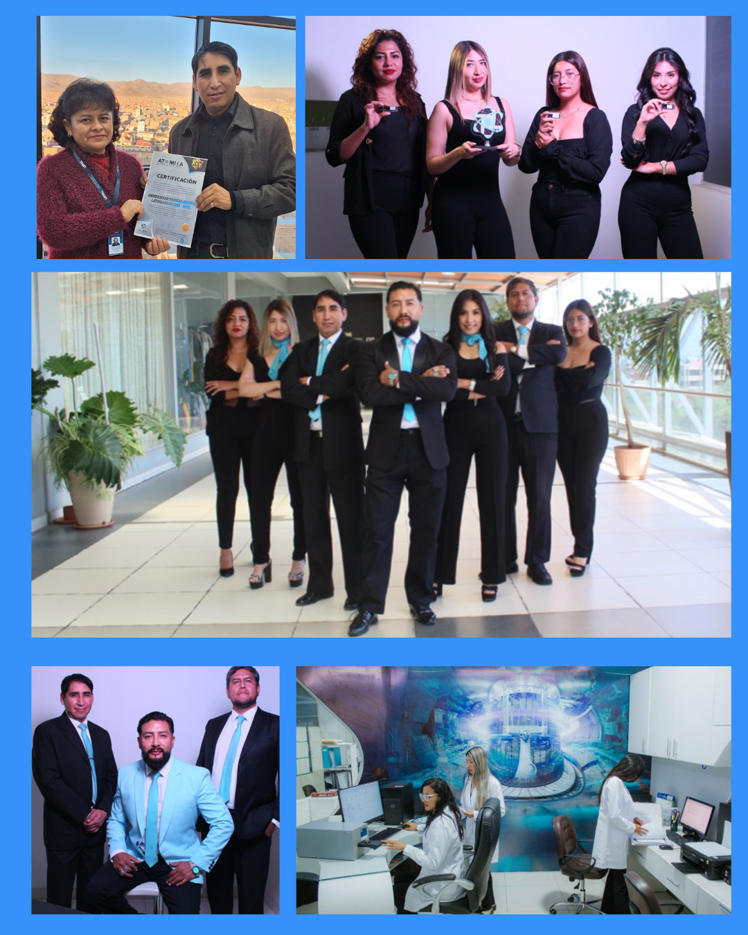 Post para instagram comunicado moderno azul y dorado.png